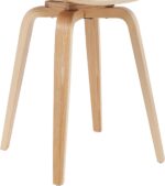 Indian Teak Wood Modern Dining Arm Chair – Mid Century Design - Image 2