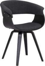 Indian Teak Wood Modern Arm Chair Set of 2 – Mid Century Design - Image 8