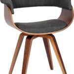Indian Teak Wood Modern Arm Chair – Mid Century Design