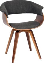 Indian Teak Wood Modern Arm Chair – Mid Century Design