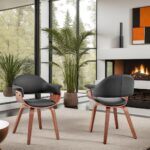 Premium Indian Teak Wood Arm Dining Chair - Image 2