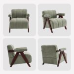 Premium Indian Teak Wood Lounge Arm Chair - Image 3