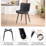 Modern Solid Indian Teak Wood Dining Chair – Premium Upholstered Minimal Design (Set of 2) - Image 5