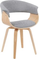Indian Teak Wood Modern Dining Arm Chair – Mid Century Design - Image 7