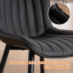 Modern Solid Indian Teak Wood Dining Chair – Premium Upholstered Minimal Design (Set of 2) - Image 4