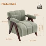 Premium Indian Teak Wood Lounge Arm Chair - Image 7