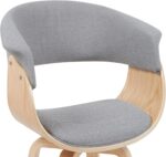 Indian Teak Wood Modern Dining Arm Chair – Mid Century Design - Image 4