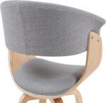 Indian Teak Wood Modern Dining Arm Chair – Mid Century Design - Image 3