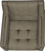 Tattva Woods Home Evelyn Mid Century Modern Fabric Arm Chair, Mocha, Walnut 31D x 30W x 32H in - Image 4