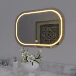 Modern Designed LED Curved Bathroom Mirror - Image 2