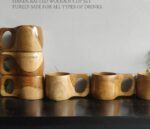 WOODENIBIS PREMIUM CUPS || TEAK WOOD || ( SET OF 6 ) - Image 2