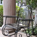 Modern Iron Rocking Chair Balcony Chair Garden Rocking Chair