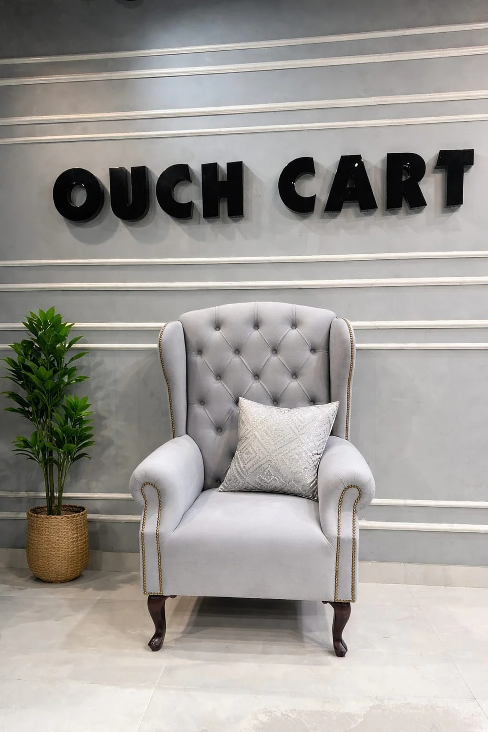 1e0aee72-d536-42a2-b494-d846a5172619 Solid Wood Wing Chair with Deep Seat Comfort & Classic Elegant Design - Image 1