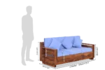 Solid Wood Dalton Sofa - Image 13