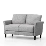 Zinus Classic Sofa 2 Seater Loveseat Fabric Chair Lounge Couch in Soft Grey - Image 3
