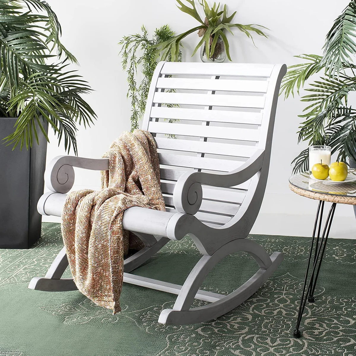 A14QBaP5WVL._AC_SL1500 Outdoor Collection Sonora Ash Grey Rocking Chair - Image 1