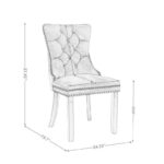 Rosdorf Park Aymie Tufted Upholstered Chair ( SET OF 2 ) - Image 6