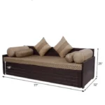 3 SEATER PULL OUT SOFA CUM BED SHEESHAM WOOD - Image 2