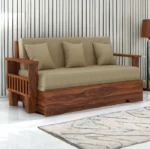 3 SEATER SOFA CUM BED SHEESHAM WOOD - Image 7