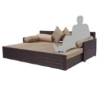 3 SEATER PULL OUT SOFA CUM BED SHEESHAM WOOD - Image 5