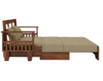 3 SEATER SOFA CUM BED SHEESHAM WOOD - Image 3