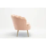 Velvet Flared Arm Loveseat - Image 7