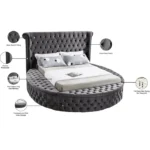 Dorgan Upholstered Wingback Bed - Image 3