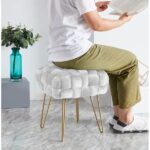 Flemin Wide Velvet Tufted Square Cocktail Ottoman - Image 2