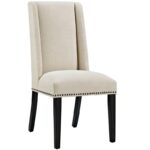 Wooden Back Side Dinning Chair in Medium Gray - Image 7