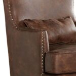 Full Back Lounge Chair Wide Tufted Wingback Chair - Image 5