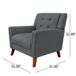 Wide Tufted Arm Chair for living room - Image 11