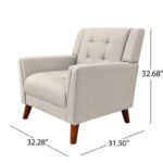 Wide Tufted Arm Chair for living room - Image 4