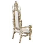 Hand-Carved Mahogany Royal Accent Chair with Gold Leaf Finish | Heritage Collection by Ouch Cart - Image 2