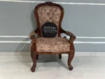 Teak Wood Handcrafted Royal Comfort Chair - Image 10