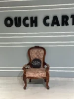 Teak Wood Handcrafted Royal Comfort Chair - Image 7