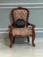 Teak Wood Handcrafted Royal Comfort Chair - Image 3