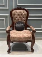 Teak Wood Handcrafted Royal Comfort Chair - Image 4