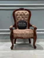 Teak Wood Handcrafted Royal Comfort Chair - Image 2