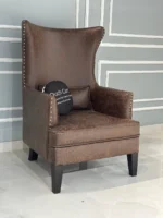 Luxurious Wingback Chair with Wide Tufted Back for Ultimate Comfort - Image 8