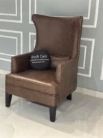 Luxurious Wingback Chair with Wide Tufted Back for Ultimate Comfort - Image 7