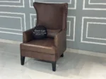 Luxurious Wingback Chair with Wide Tufted Back for Ultimate Comfort - Image 5