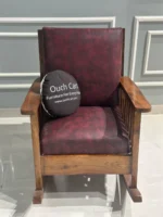 Handcrafted Sheesham Wood Rocking Chair with Plush Cushion Back & Seat – Perfect Blend of Comfort and Elegance - Image 7