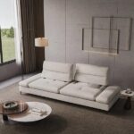 Torensal Drap 3 Seater Sofa with Adjustable Armrest & Backrest - Image 3